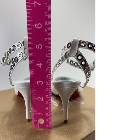 Pumpaclou 70mm Grommet Studded Ankle Strap Heels Pumps E319 - Picture 4 of 12